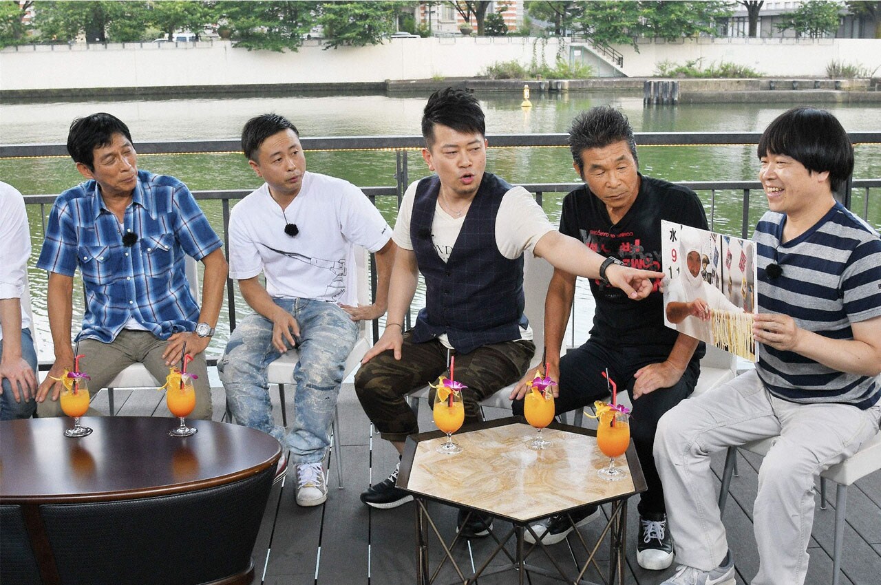 さんま×次長課長、寛平×雨上がり、ショージ×中川家、夏の1泊2日満喫