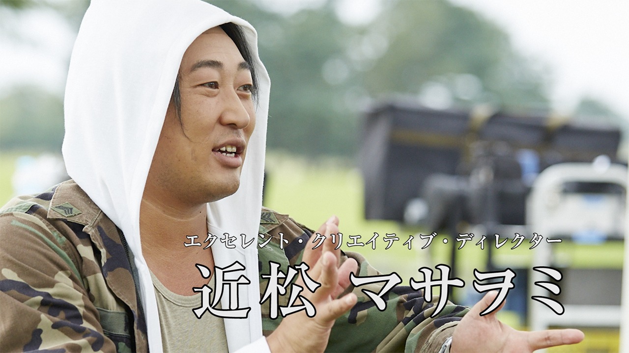 「のんある気分」新CMのメイキング動画のワンシーン。