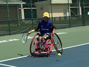 車いすテニス体験のイメージ。