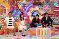 （左から）FUJIWARA藤本、堀田茜、雨上がり決死隊。(c)テレビ朝日