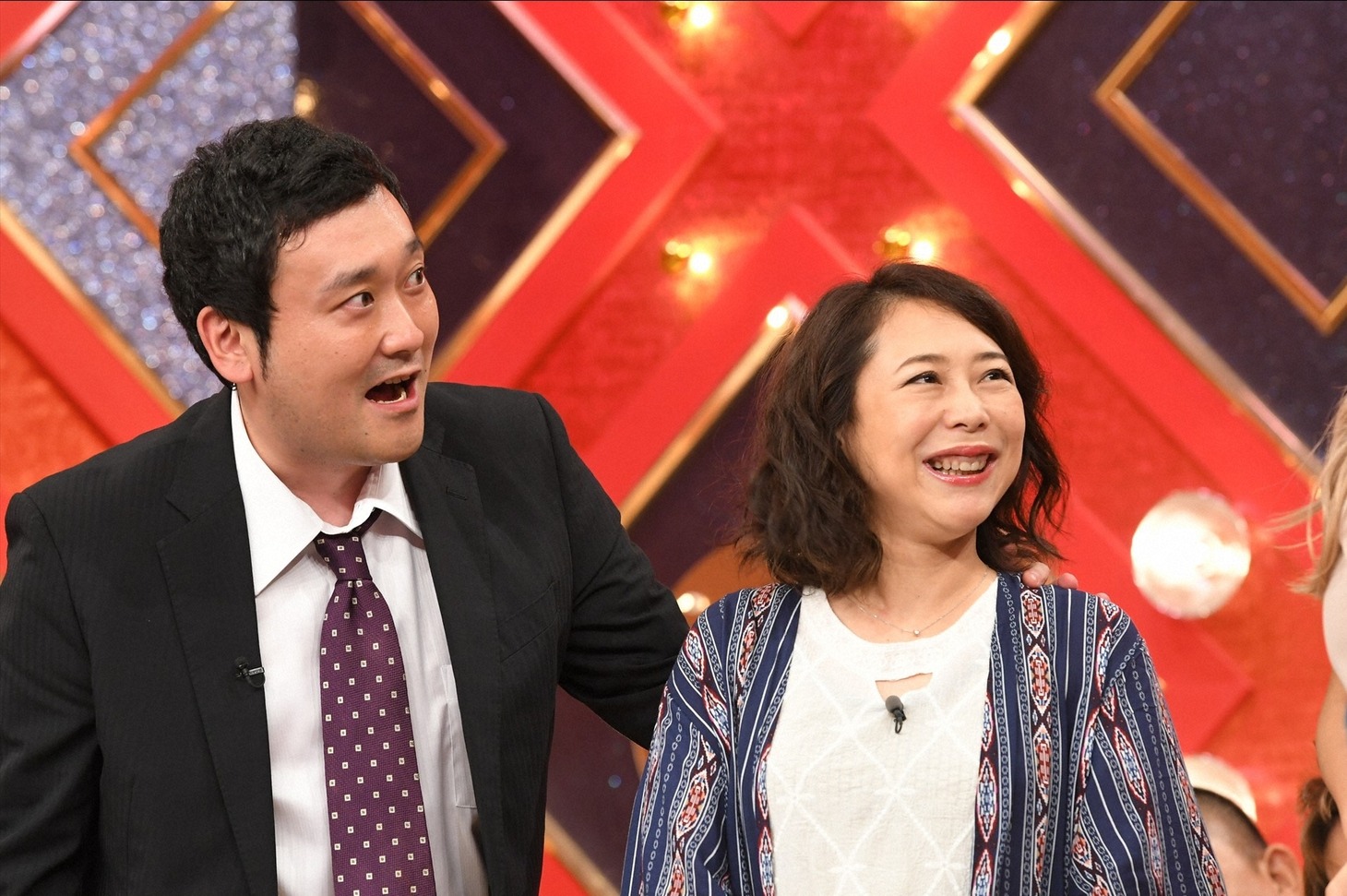「『ネプ＆ローラの爆笑まとめ！』ダイジェスト」に出演する（左から）グランジ大と椿鬼奴。(c)TBS