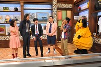 「さんまのまんま」に出演する（左から）椿鬼奴、グランジ、明石家さんま。(c)関西テレビ
