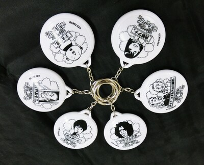 「モヤモヤさまぁ～ず2 ボイスキーホルダー」のラインナップ。(c)TV TOKYO