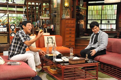 （左から）明石家さんま、辻井伸行。(c)関西テレビ