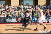 「3x3 PREMIER.EXE Round.7 OSAKA」で行われたエキシビジョンマッチのワンシーン。