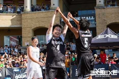「3x3 PREMIER.EXE Round.7 OSAKA」で行われたエキシビジョンマッチのワンシーン。