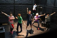 公開稽古の様子。