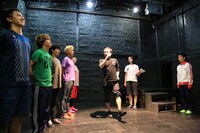 公開稽古の様子。