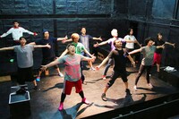 公開稽古の様子。