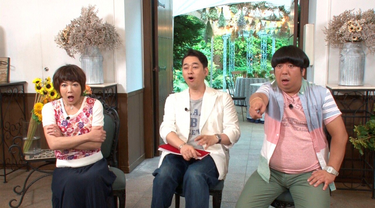 「ぽっちゃりママのダイエット奮闘記～2ヶ月でここまで痩せました～」に出演するバナナマン、堀ちえみ（左）。(c)テレビ朝日