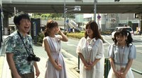 （左から）NON STYLE井上、田中みな実、オアシズ大久保、小池美由。(c)CBC