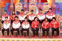 「くりぃむしちゅーの！THE★レジェンド2016」に出演するスポーツ選手たち。(c)日本テレビ