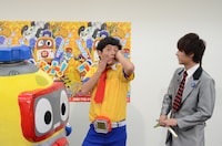 ギャグを披露する流れ星ちゅうえい。