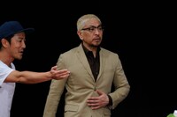 CM撮影中の様子。