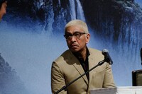 CM撮影中の様子。