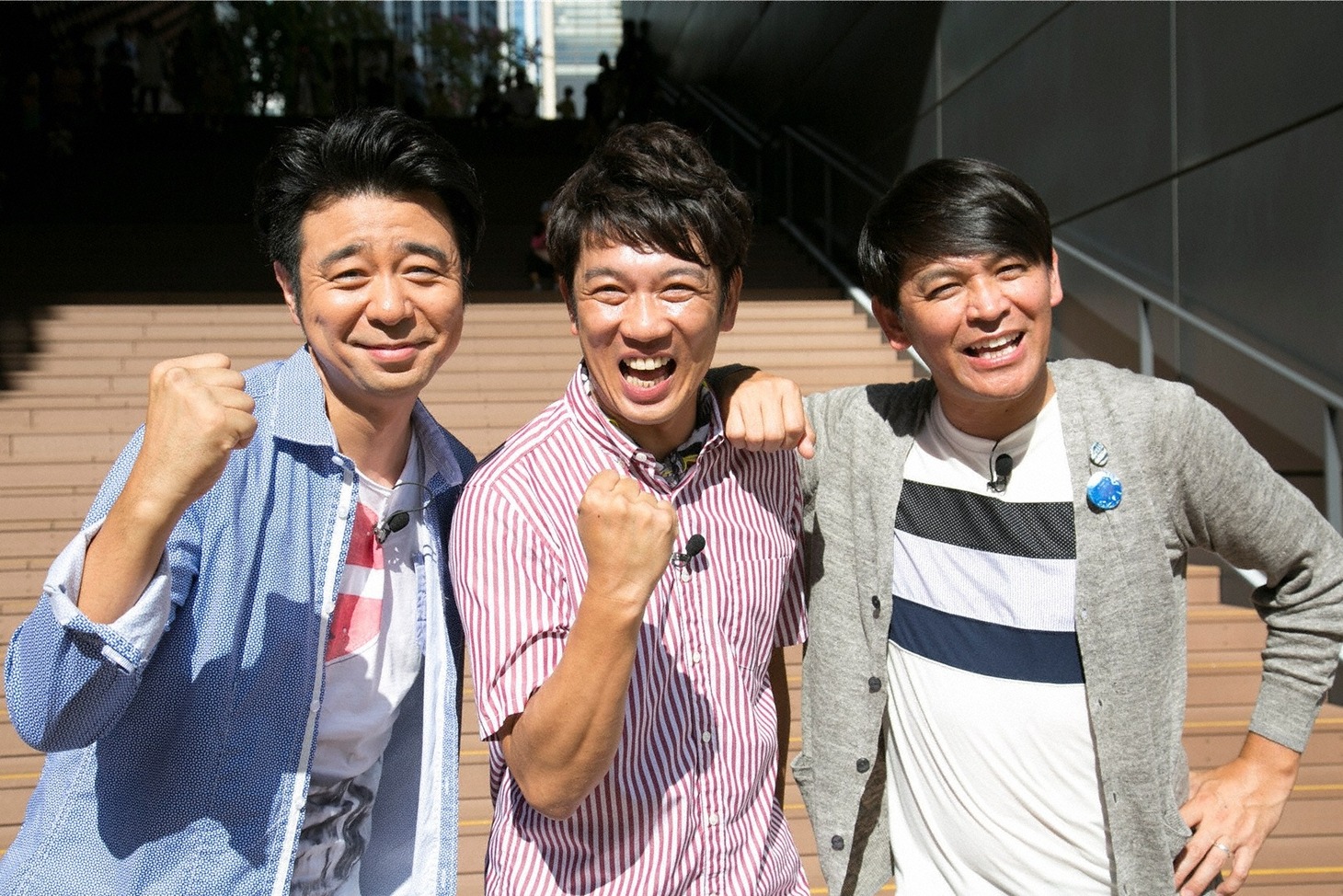 「有野・木本・岡田のレッツゴー三匹！ うらやましい！趣味が高じて…ワォ～」に出演する（左から）よゐこ有野、TKO木本、ますだおかだ岡田。(c)ABC
