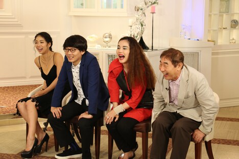 （左から）紅蘭、三四郎・小宮、平野ノラ、蛭子能収。(c)関西テレビ