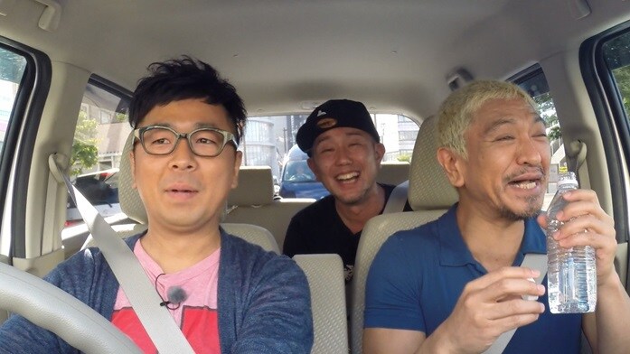 「福岡人志、松本×黒瀬 アドリブドライブ」のワンシーン。(c)FBS