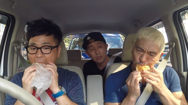 「福岡人志、松本×黒瀬 アドリブドライブ」のワンシーン。(c)FBS