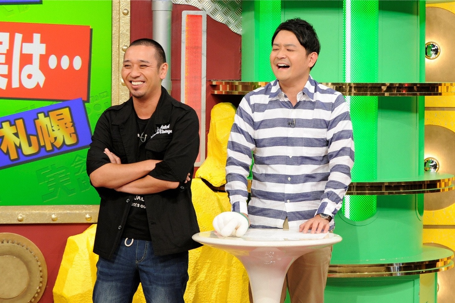 「今ちゃんの『実は…』」に出演する千鳥。(c)ABC