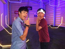 左からチュートリアル徳井、スピードワゴン小沢。(c)MBS