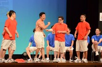 「爆笑！いそべのゲームワールド in 中之島」の様子。