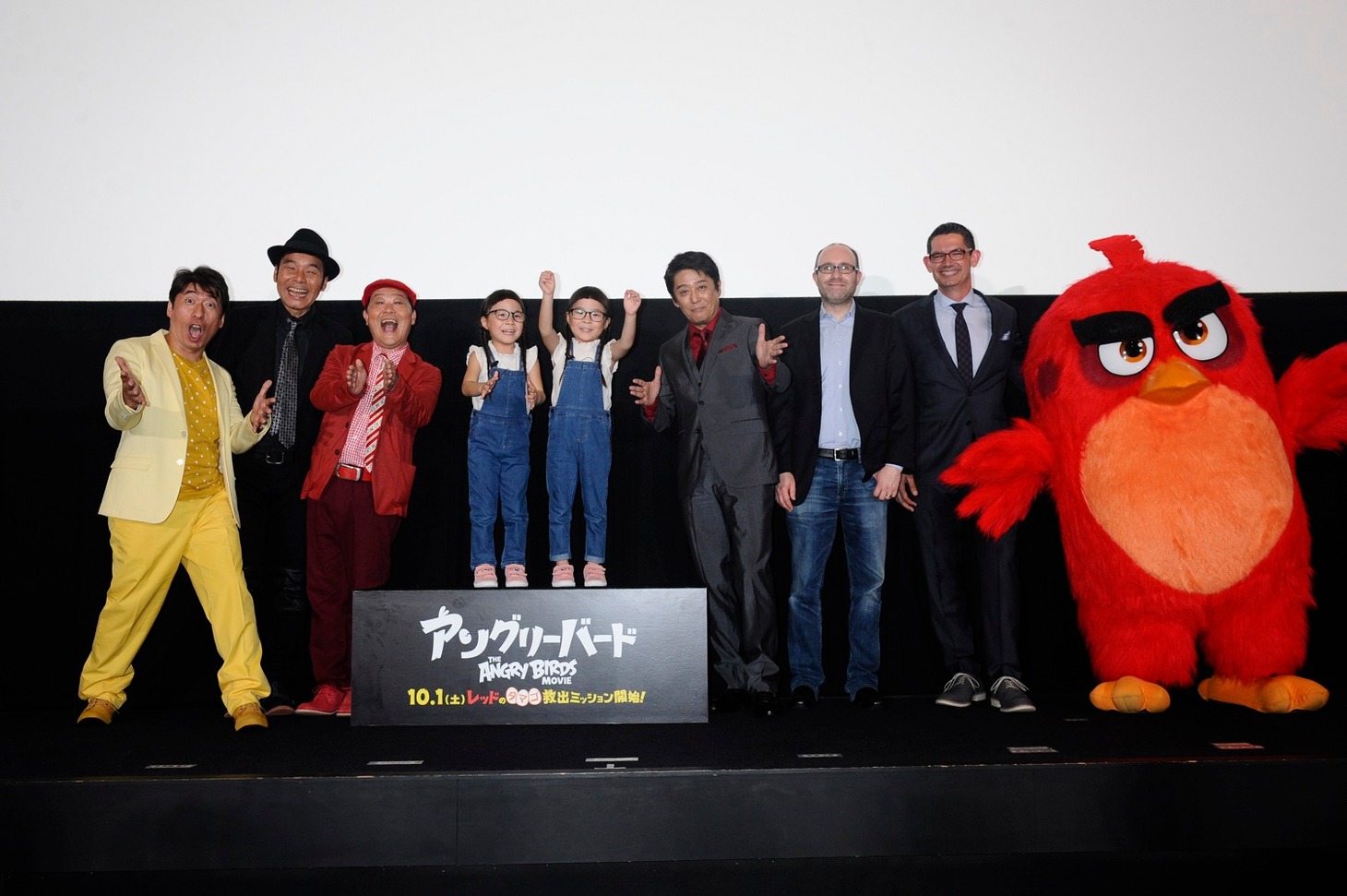 映画「アングリーバード」PRイベントの登壇者たち。