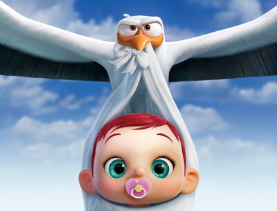 映画「コウノトリ大作戦！」のメインビジュアル。