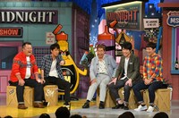 左からブラックマヨネーズ、蛭子能収、麒麟・川島、銀シャリ鰻。(c)読売テレビ