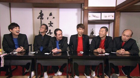 「笑い飯の京都おもしろ修学旅行～お笑いヤンキー狂騒曲」に出演する（左から）アインシュタイン、笑い飯・西田、アキナ、ギャロップ林。(c)ABC