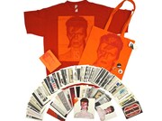 「DAVID BOWIE is」で販売されるグッズのイメージ。