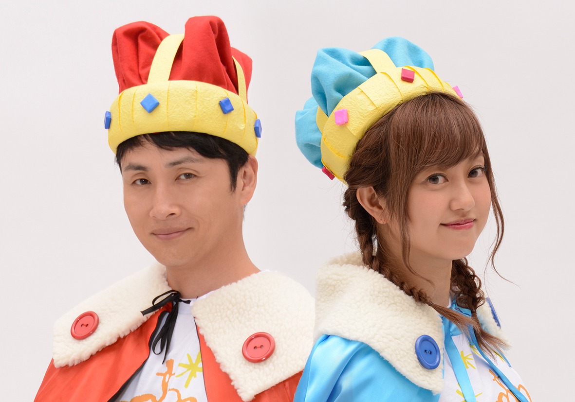 左からアンジャッシュ児嶋、菊地亜美。(c)静岡第一テレビ