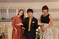 左から豊田エリー、NON STYLE井上、久松郁実。