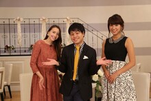 左から豊田エリー、NON STYLE井上、久松郁実。