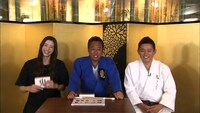さまぁ～ず三村（中央）、スピードワゴン井戸田（右）、足立梨花（左）。(c)Hulu