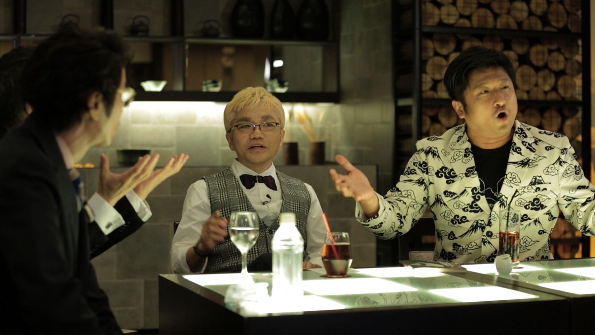 左からユースケ・サンタマリア、水道橋博士、ダイノジ大谷。(c)TOKYO MX
