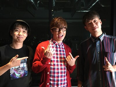 左からJUVENILE、オリエンタルラジオ藤森、RYUICHI。