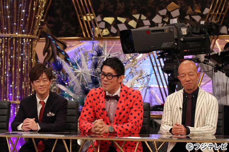 （左から）陣内智則、ビビる大木、バイきんぐ小峠。