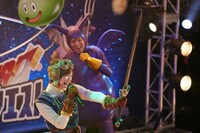 撮影中の様子。