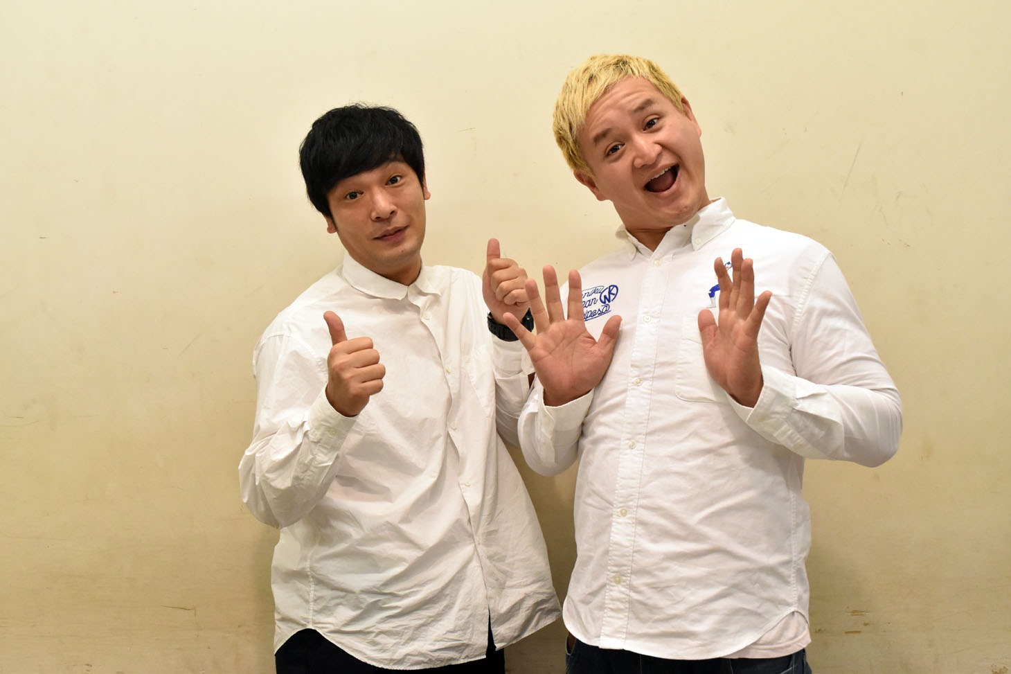 ガリットチュウ。左が熊谷、右が福島。