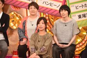 大久保チームのオアシズ大久保とハリセンボン（後列）。(c)TBS