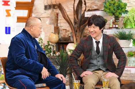 (左から)笑福亭鶴瓶、内村光良。(c)TBS