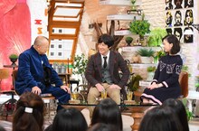 （左から）笑福亭鶴瓶、内村光良、森川葵。(c)TBS