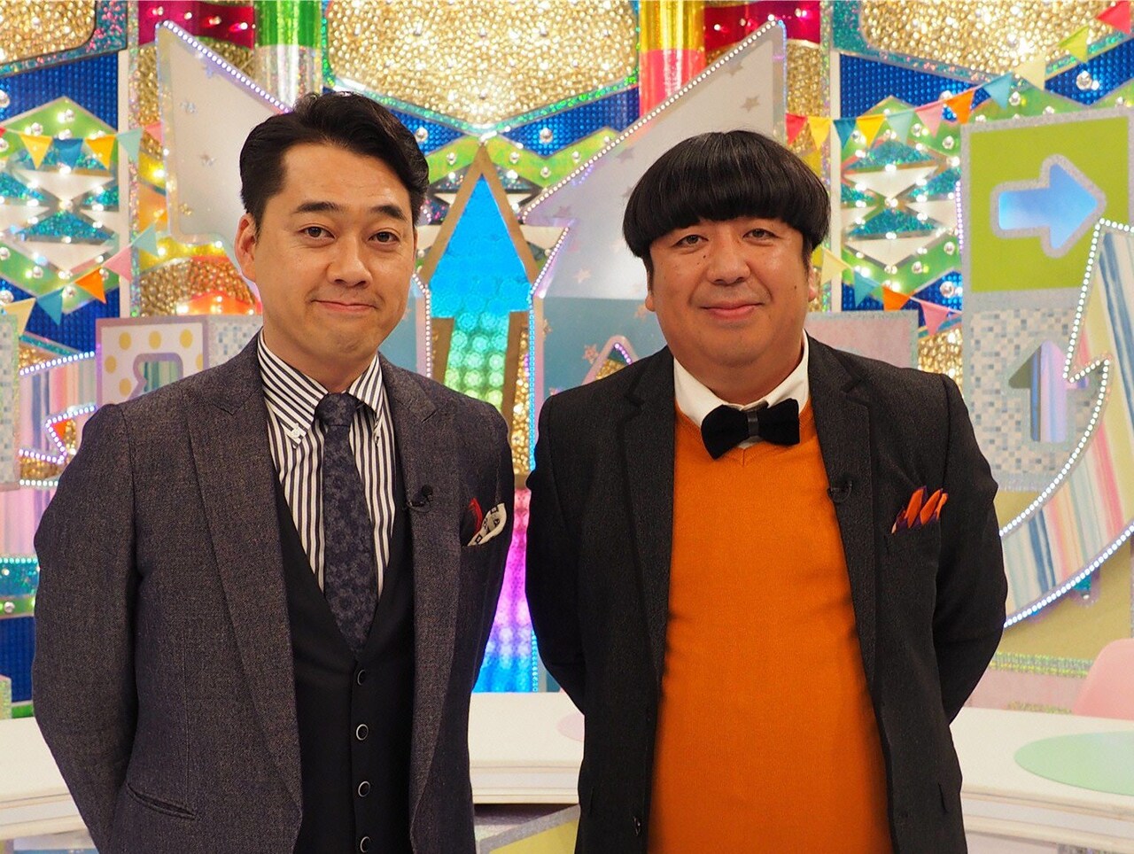 バラエティ特番「ソノサキ」MCのバナナマン。(c)テレビ朝日