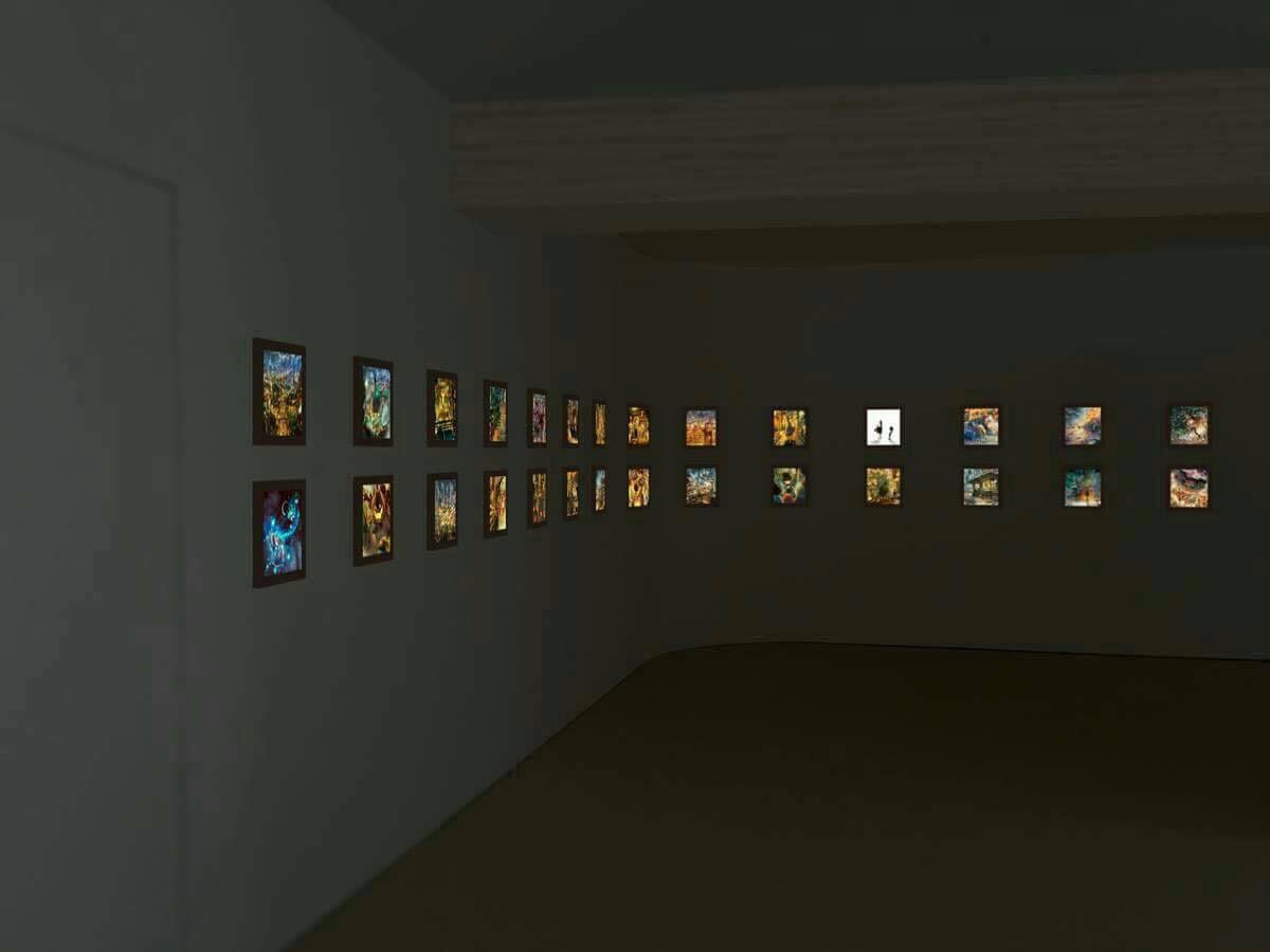 「えんとつ町のプぺル」展の様子。