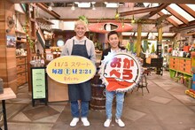 ナインティナイン岡村（右）とロンドンブーツ1号2号・田村亮（左）。