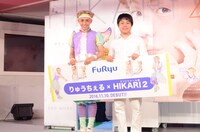 左からりゅうちぇる、NON STYLE井上。