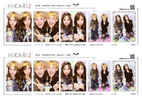 「ちぇるちぇるエンジェルコース」で撮影したプリントシールのサンプル。