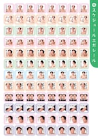 「エガちゃんまるごとシールブック ～貼って貼って貼りまくれ！～」に収録されるシールのイメージ。