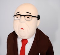 部長の等身大鉛筆シャープ立て。